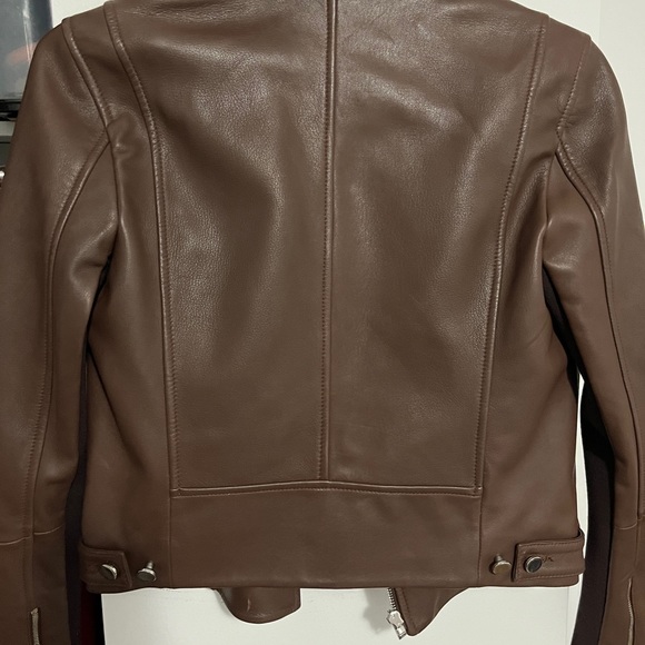 Theory New Moto Leather Jacket size Petite (0) - Picture 4 of 4